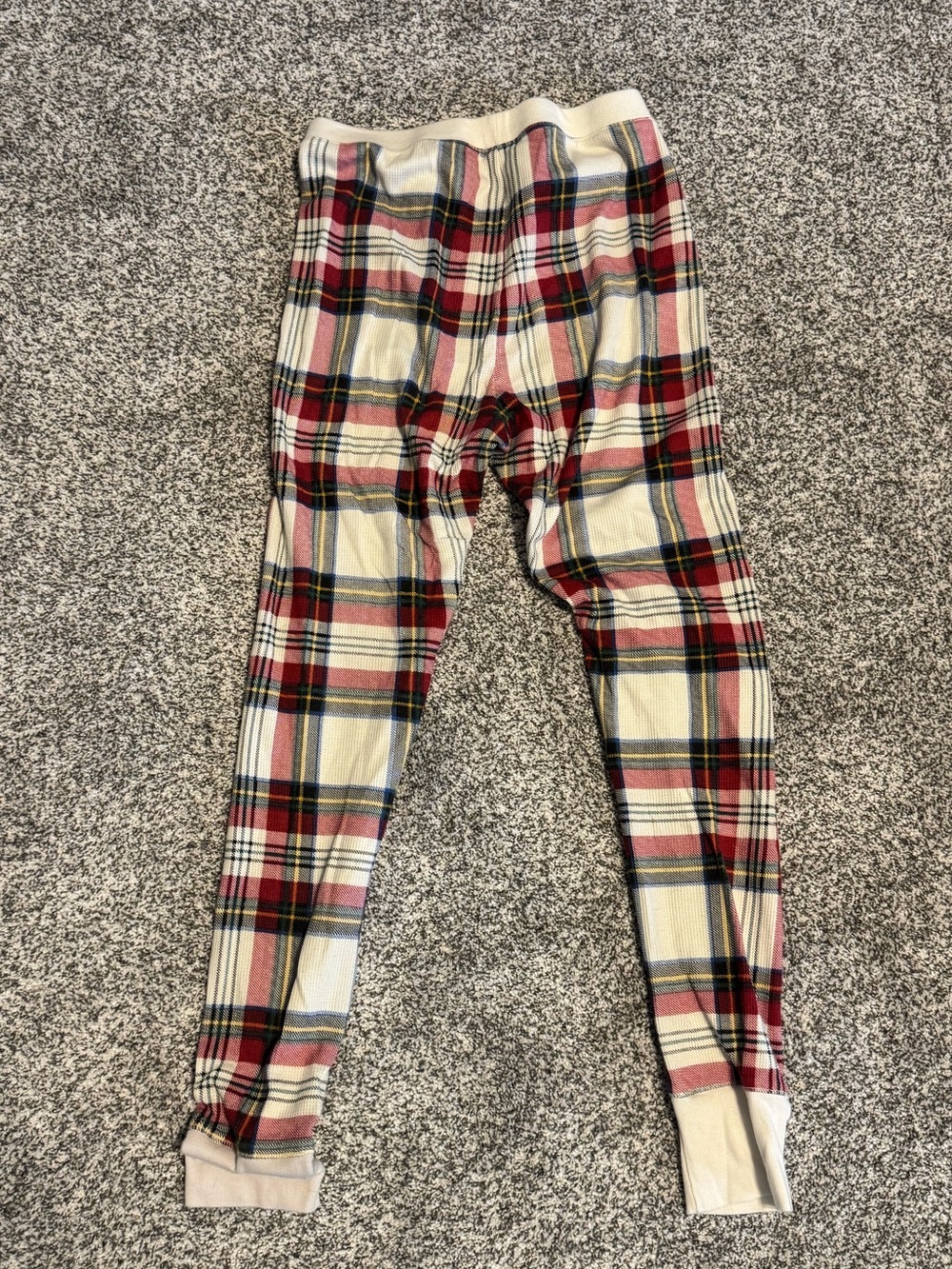 Womens Plaid Thermal Holiday Bottoms - Red, Cream, and Green, size M, NWOT - Picture 4 of 5
